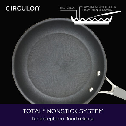 Circulon Elementum Hard-Anodized Nonstick Cookware Set, 10-Piece, Gray