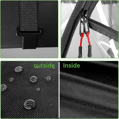 10L0L 2 Passenger Golf Cart Enclosures Fit EZGO TXT RXV, Waterproof Driving Cover Black Golf Cart Accessories