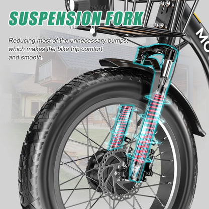 20" x 4" Fat Tire Electric Tricycle for Adult, 7 Speeds Electric Trike 48V 500W Motorized Tricycle , Electric Three Wheels Bicycle for Senior, Aluminum Frame & Rear Basket ,16mph