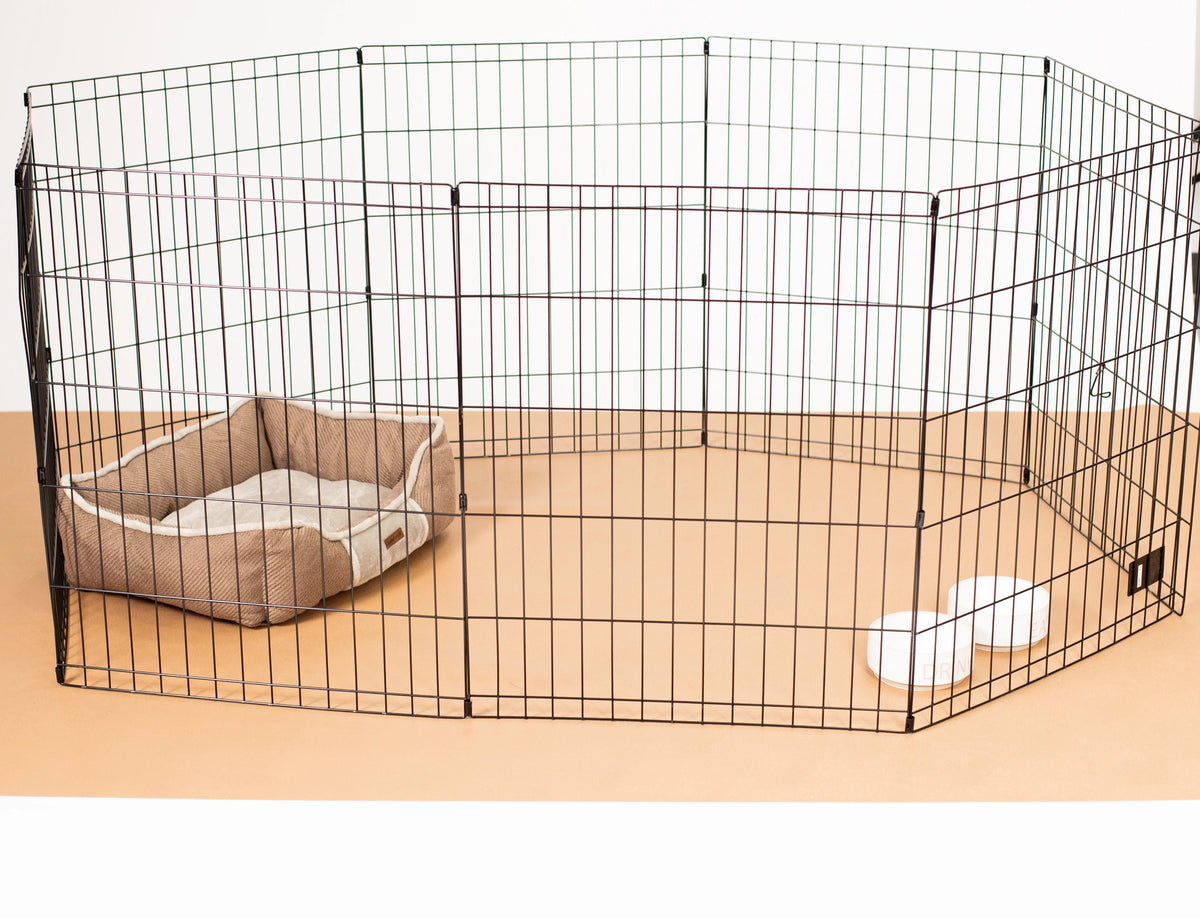 G-Floor 7.5' x 17' Vinyl Levant Pet Friendly Carpet Protector for Dogs & Cats - Midnight Black