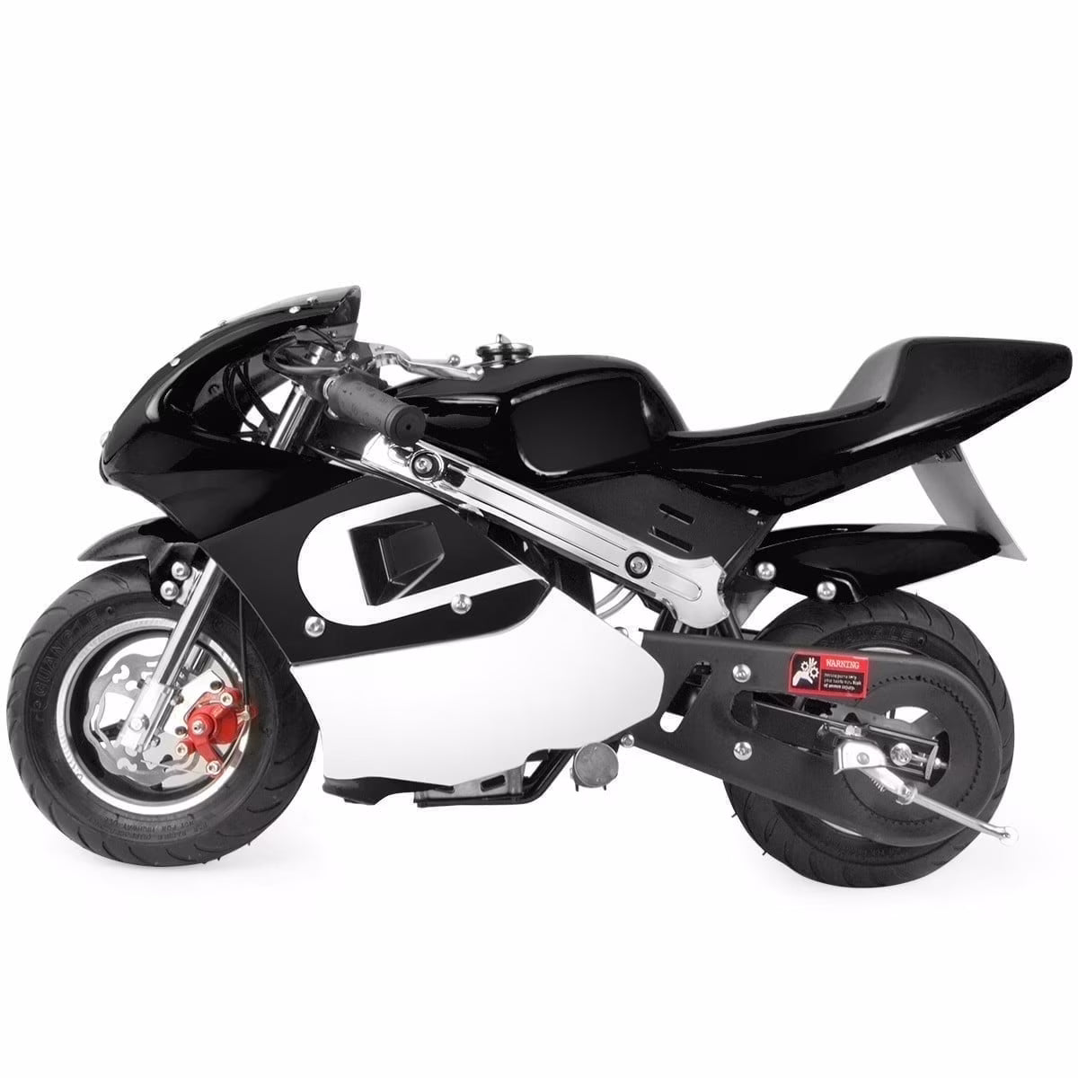 XtremepowerUS 40cc 4-Stroke Pocketbike, EPA Gas Motorbike for Kids, Dual Brake, Ride On Toy, Blue