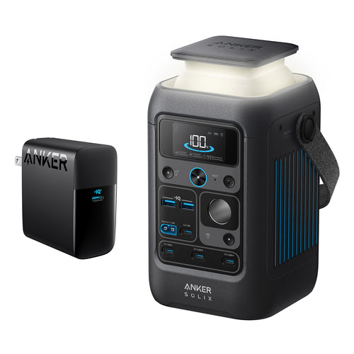 Anker SOLIX C300X DC Portable Power Station with 100W Fast Charger