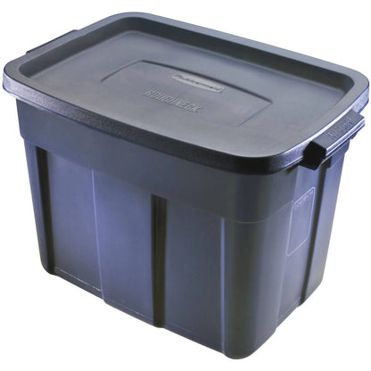 Rubbermaid Roughneck 18 Gal. Storage Box, Dark Indigo Metallic (Set of 12)