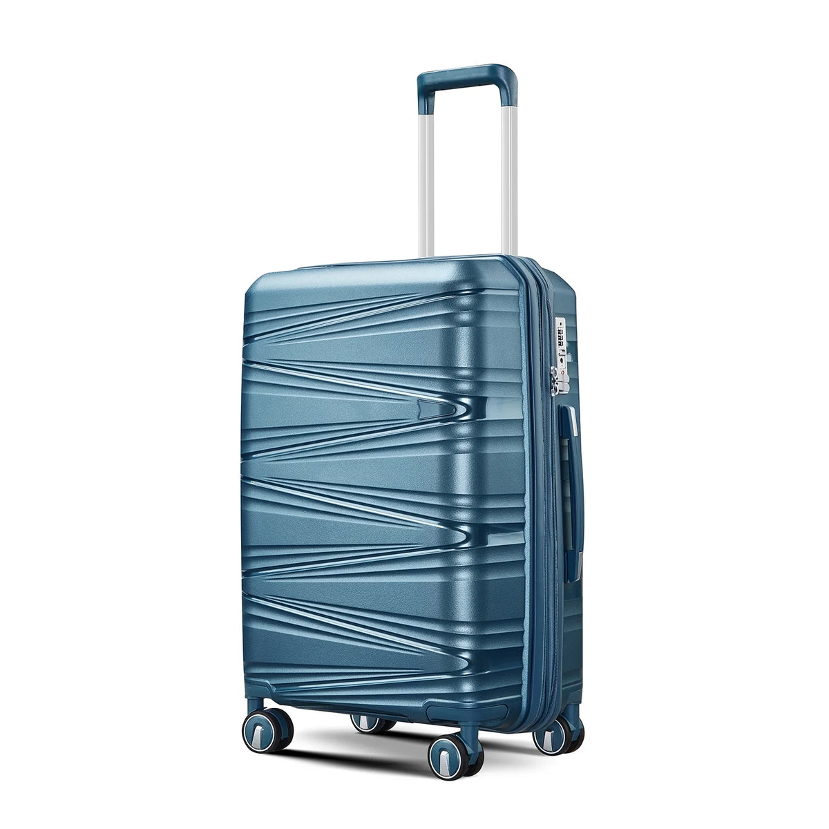 4 Piece Luggage Set Expandable Hardshell Travel Luggage Sets 8 Spinner Wheel Suitcase Wheels TSA Lock Suit Case, PP Lightweight & Durable wheels Upright Suitcase, 14/20/24/28 Inch