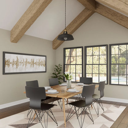 Ekena Millwork 3 1/2"W x 3 1/2"H x 120"L 3-Sided (U-Beam) Salvaged Timber HeritageTimber Faux Wood Ceiling Beam, Kona Brown
