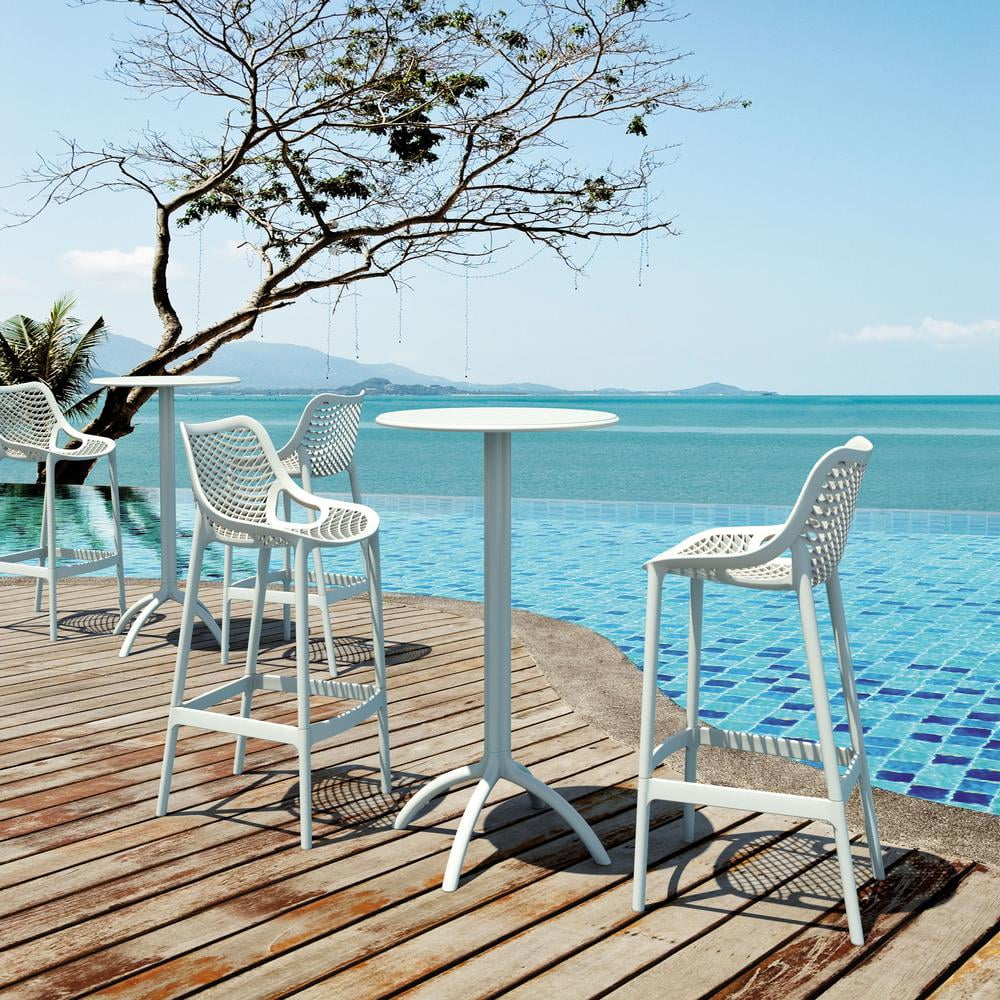 Compamia Air Patio Bar Stool in Black