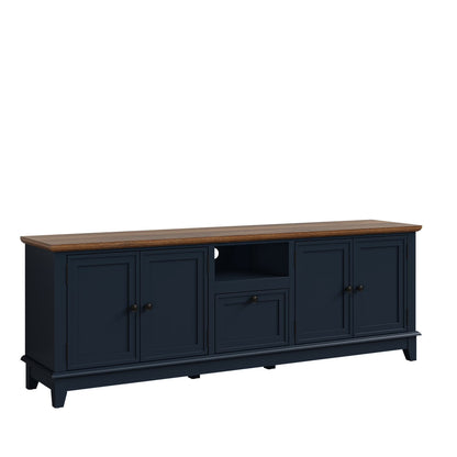 FESTIVO Rustic 72-Inch TV Stand with Adjustable Shelves, Hidden Storage - 72" in Width Light Grey