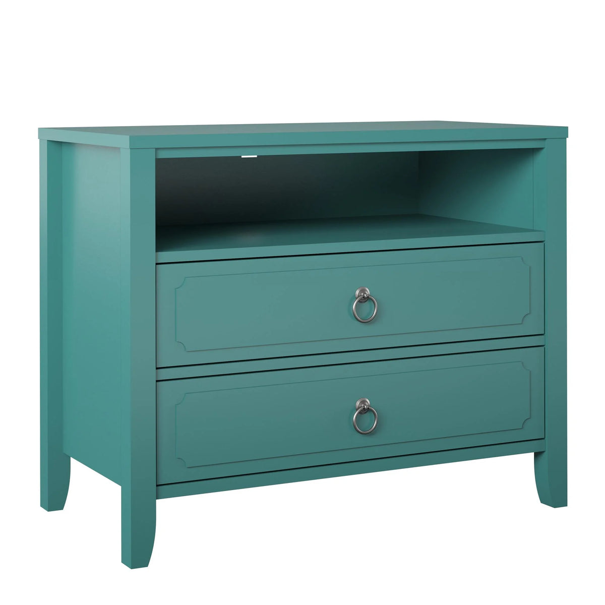 Her Majesty 2 Drawer Nightstand, Mustard Yellow