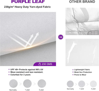 PURPLE LEAF Outdoor Retractable Pergola with Sun Shade Canopy 10' x 13' Patio Aluminum Pergola Shelter for Backyard Deck Garden Modern Metal Grape Trellis Pergola, Beige