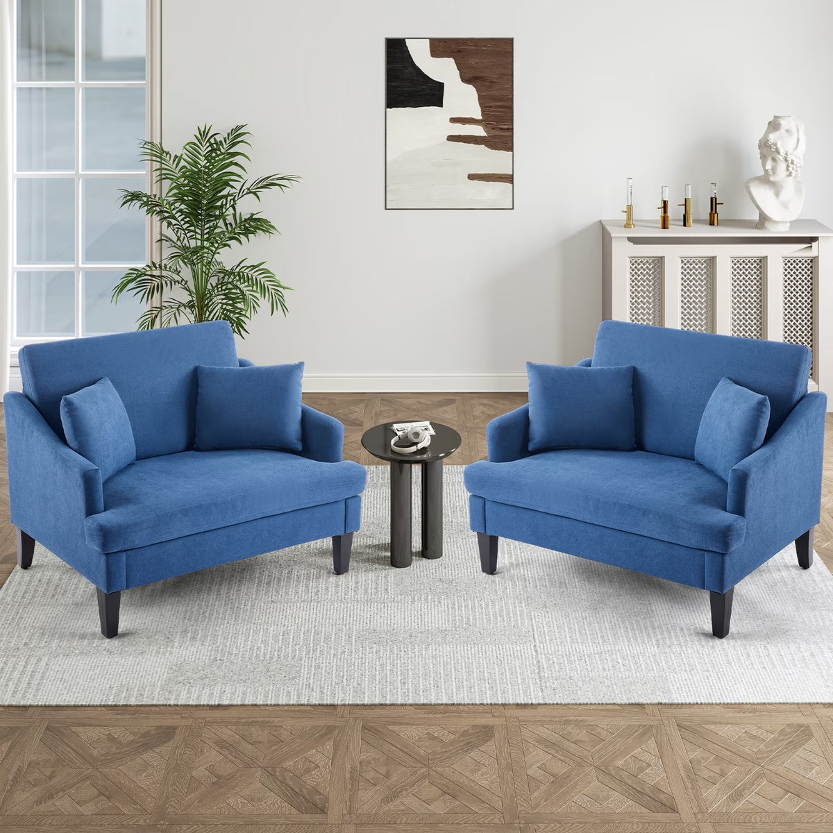 Bezseller Oversized Accent Chair with High Back, Armchair for Living Room or Bedroom, Beige