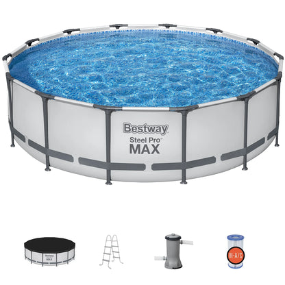 Bestway Steel Pro MAX 10' x 30" Above Ground Pool Set Round