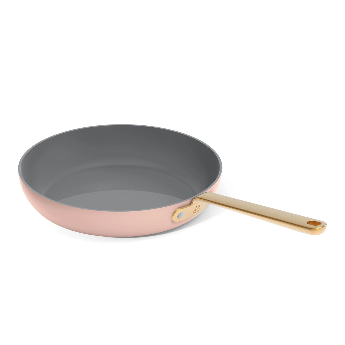 Beautiful 12pc Ceramic Non-Stick Cookware Set with Strainer Lids, White Icing by Drew Barrymore
