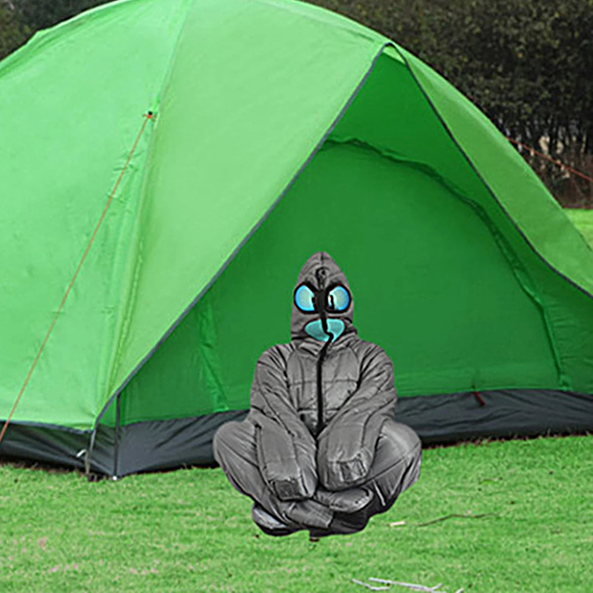 Sleeping Bag Ergonomics Folding Windproof Hollow Cotton Filling Sleeping Portable Outdoor Camping Sleeping Bag for Hiking