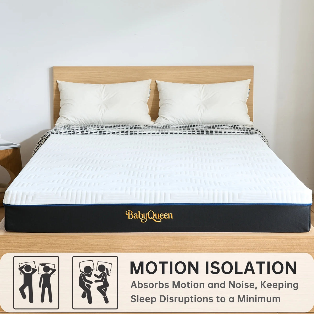 BabyQueen Twin Size Mattress 6" Medium Firm Gel Memory Foam Twin Mattress for Pressure Relief, Bed in a Box, Breathable Cooling Layers, Certified Safe Materials