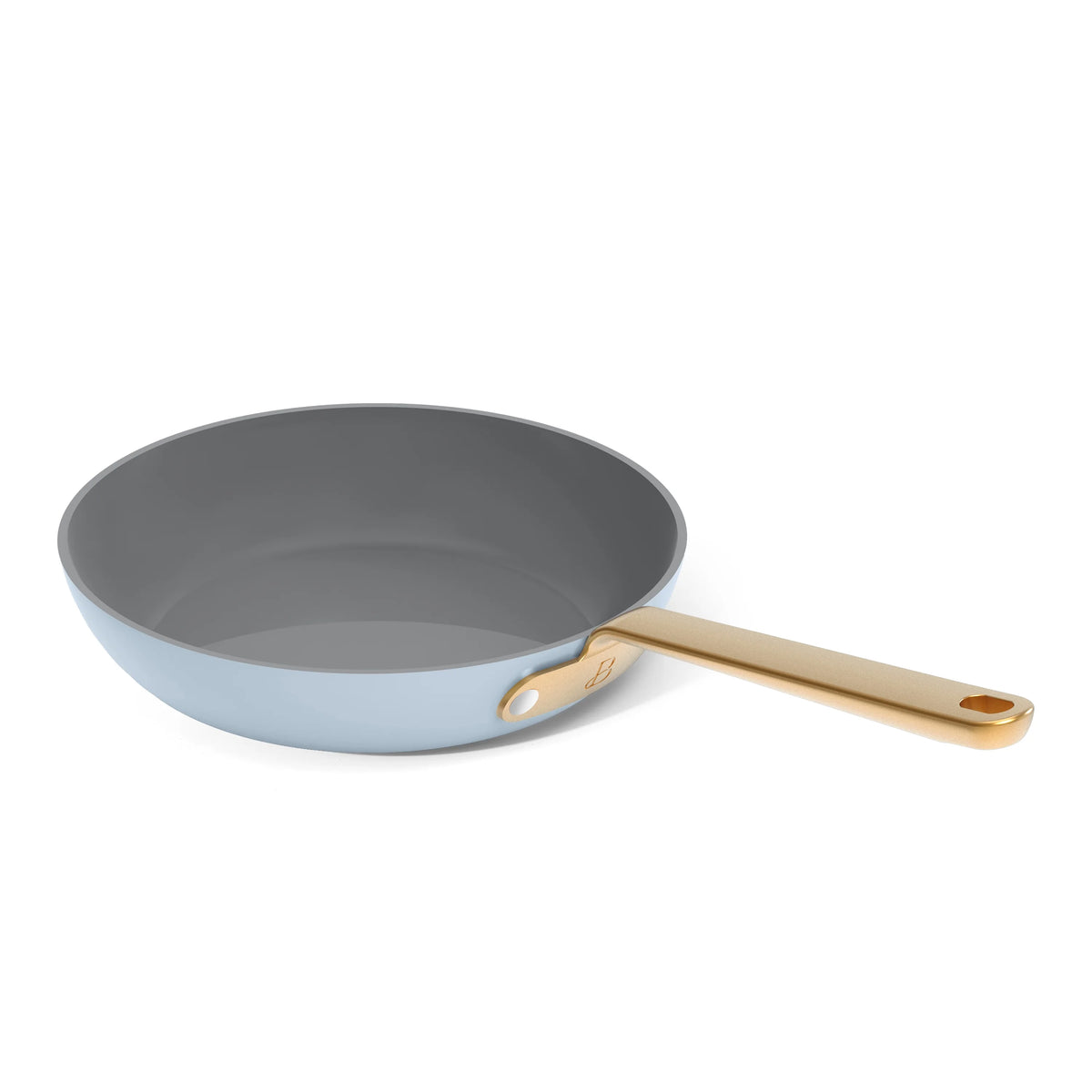 Beautiful 12pc Ceramic Non-Stick Cookware Set with Strainer Lids, White Icing by Drew Barrymore