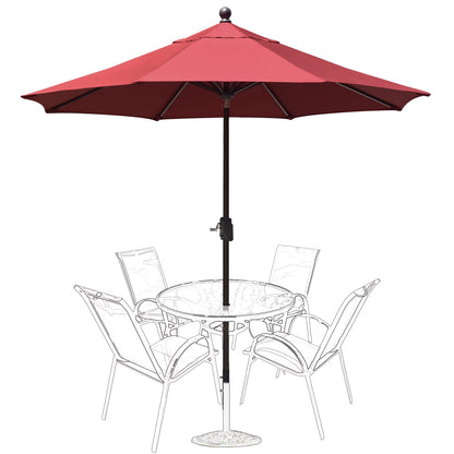 EliteShade 9Ft Market Umbrella Patio Outdoor Table Umbrella��Teal��