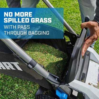 HART 40-Volt 20-inch Cordless Brushless Push Mower Kit, (1) 6.0Ah Lithium-Ion Battery