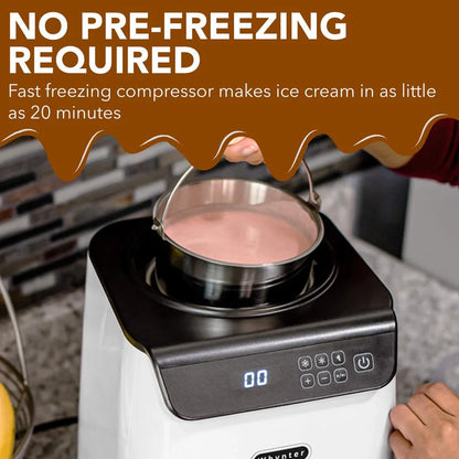 Whynter ICM-128WS 1.28 Quart Compact Upright Automatic Ice Cream Maker