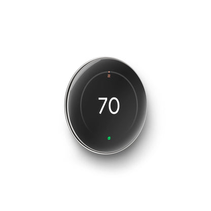 Google Nest Learning Thermostat (4th Gen) with Nest Temperature Sensor (2nd Gen) - Energy Saving Smart Thermostat with Adaptive Eco - Works with Alexa and Google Home App - Polished Obsidian