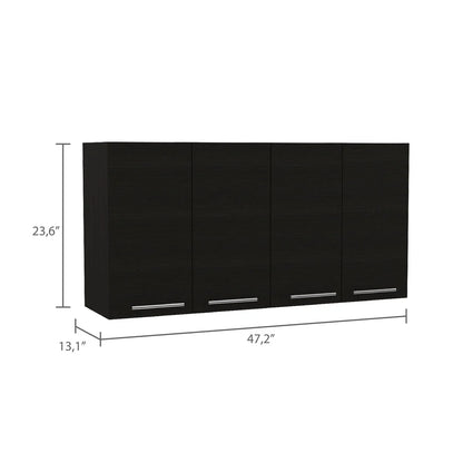 Cfowner 3 Door Wall Mounted Storage Cabinet, 47.20" W x 23.6" H x 13.10" D, White
