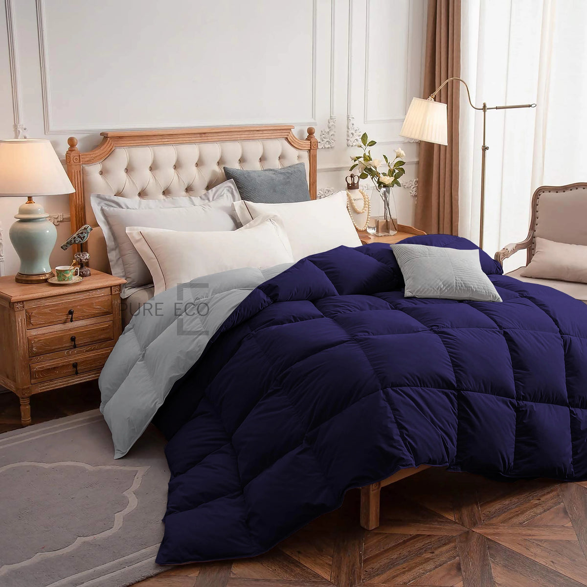Ayanshi Hotel Bedding Comforter Twin Size, Duvet Insert, Quilted Comforter with Corner Tabs, All Season Lightweight Quilt, Down Alternative Hotel Comforter Twin Size 68X90 Baby Pink