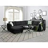 Harper & Bright Designs Modular Sectional Sofa with Ottoman Couch L Shape Corner Sofa Sets 7 Seats Fabric Couch for Living Room, Black, 112 * 87 inch