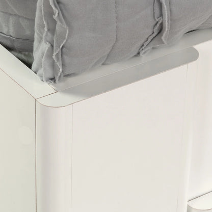 Sauder Beginnings Twin Platform Bed, Soft White Finish