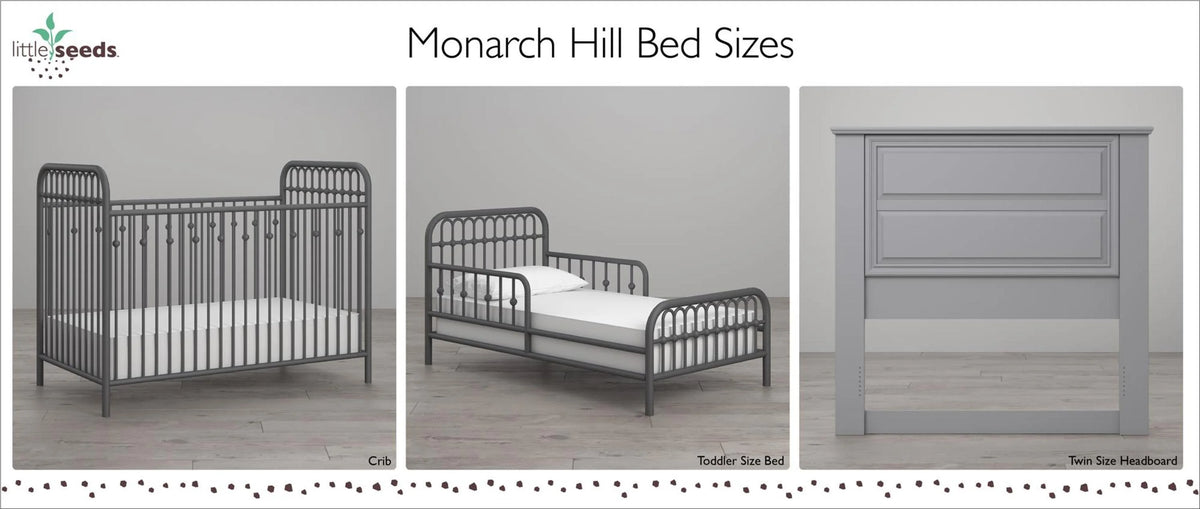 Little Seeds Monarch Hill Ivy Metal Toddler Bed, Gold