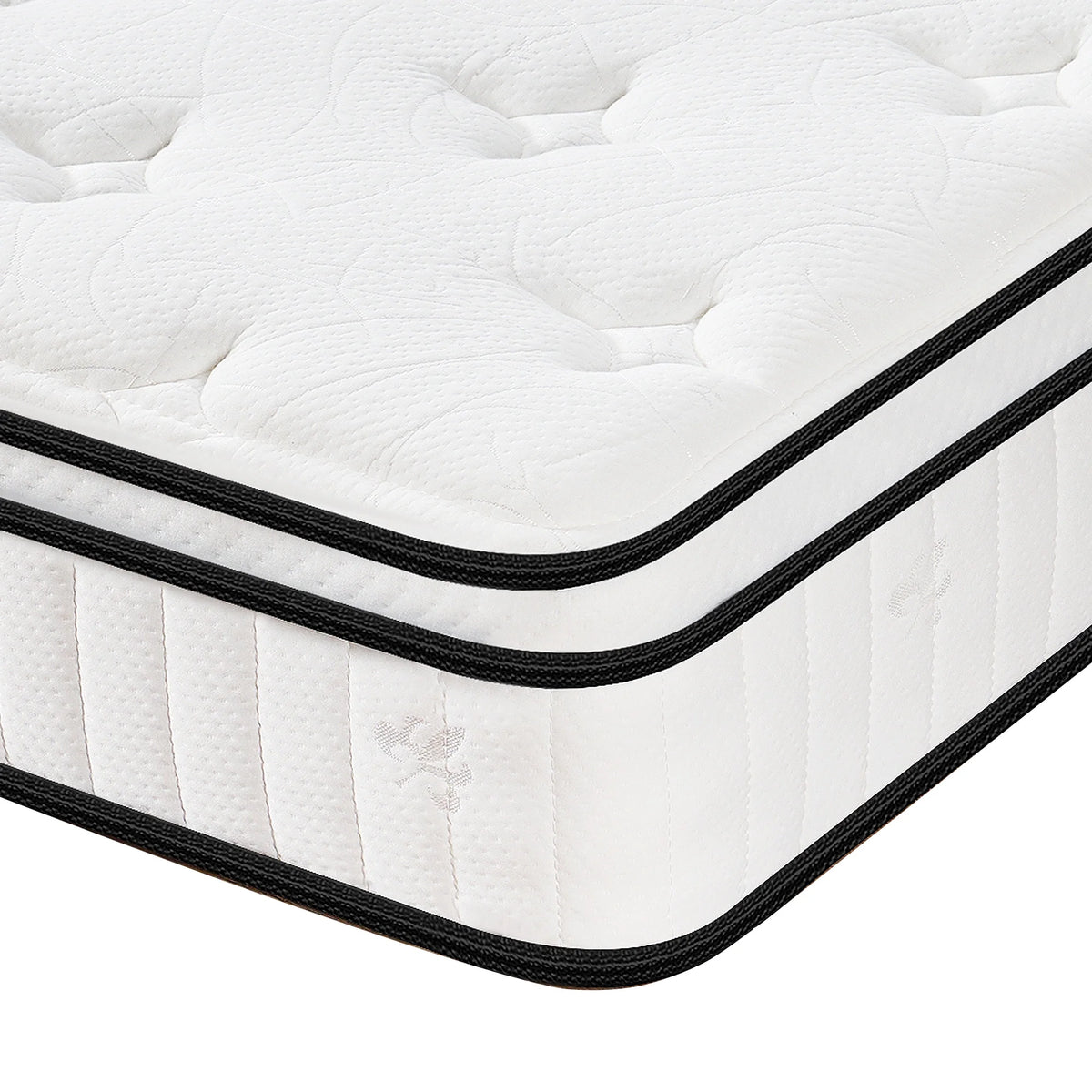 12 Inch Hybrid Queen Mattress - Medium Firm Support, Pocket Coils & Pressure Relief, Hypoallergenic Bed-in-a-Box