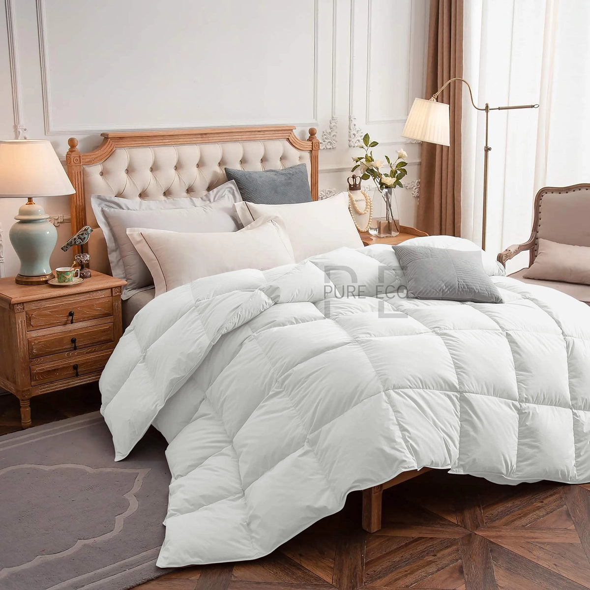 Ayanshi Hotel Bedding Comforter Twin Size, Duvet Insert, Quilted Comforter with Corner Tabs, All Season Lightweight Quilt, Down Alternative Hotel Comforter Twin Size 68X90 Baby Pink