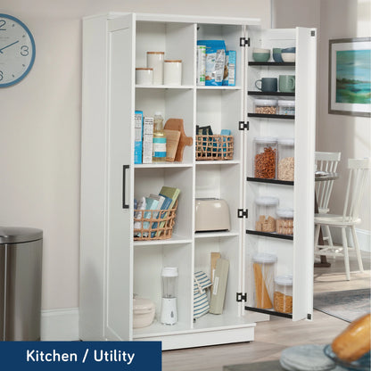 Sauder Homeplus Storage Cabinet, Sienna Oak Finish