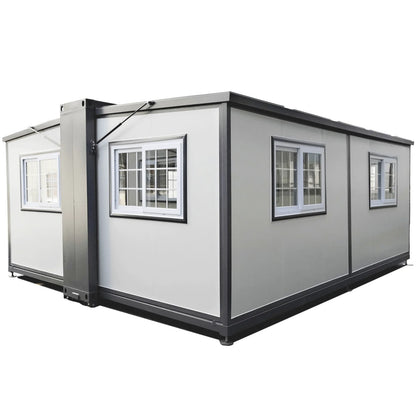 Portable Mobile Expandable Prefab House 15 x 20ft,Exquisitely Designed Modern Villa Prefab House for Live,Work