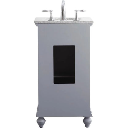 19 inch single bathroom vanity in vintage mint