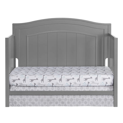 Oxford Baby North Bay 4-in-1 Convertible Crib, Snow White, GREENGUARD Gold Certified, Wooden Crib