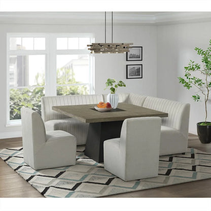Picket House Furnishings Rizzo Dining Bench in Beige Linen