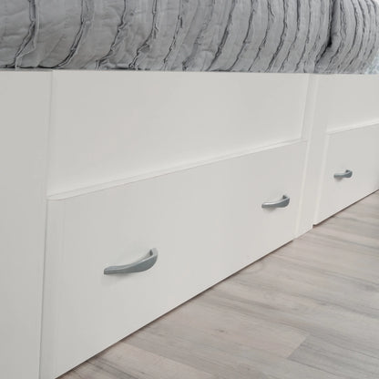 Sauder Beginnings Twin Platform Bed, Soft White Finish
