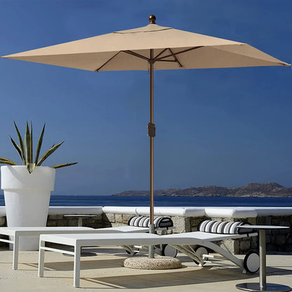 EliteShade Sunumbrella 6x6Ft Square Market Umbrella with Ventilation