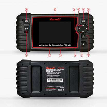 Icarsoft Auto Diagnostic Scanner POR V2.0 for Porsche with ABS Scan, Oil Service Reset ect