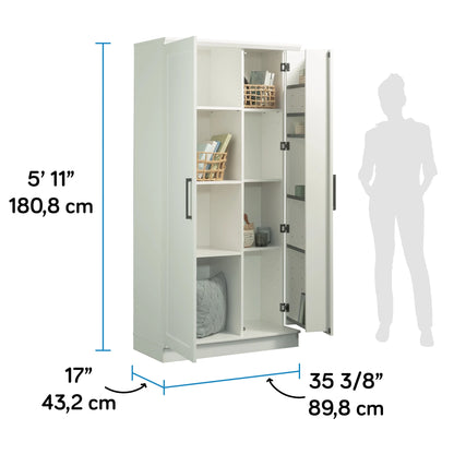 Sauder Homeplus Storage Cabinet, Sienna Oak Finish