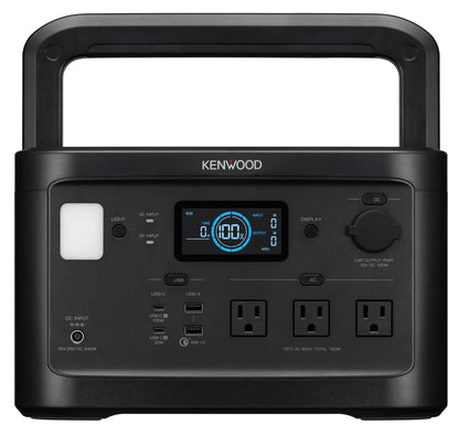 KENWOOD Portable Power Station BN-RK800, 700Wh Backup Lithium Battery, 120V/806W AC Outlets, USB Ports, Automatic Power Supply