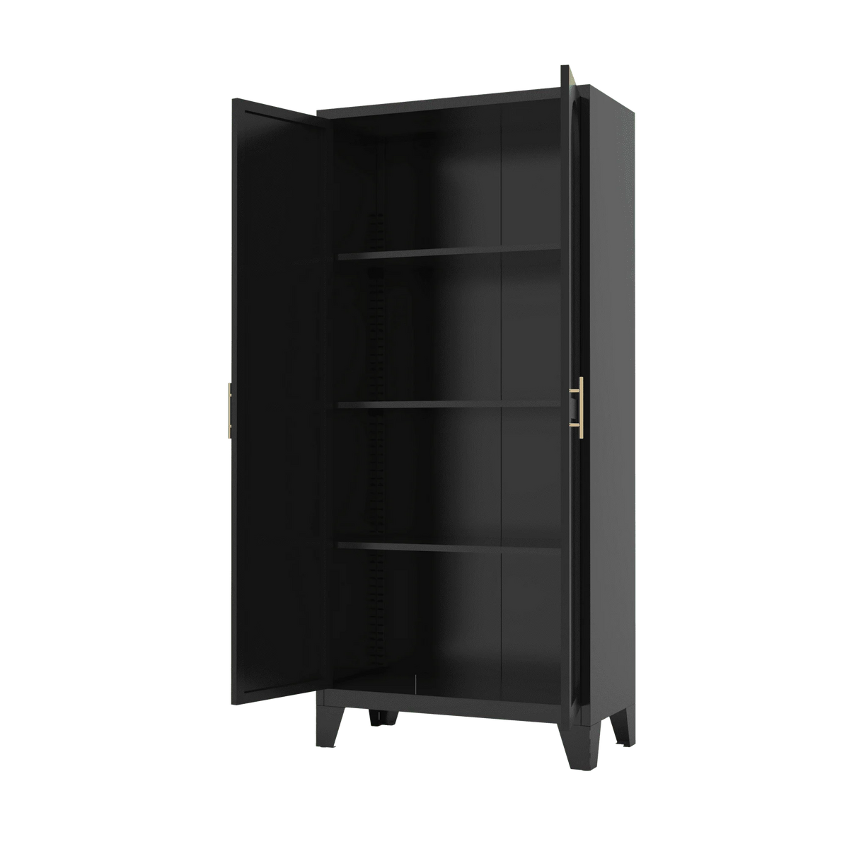 Homy Casa 70.8" White Tall Storage Cabinet with 4 Adjustable Shelves for Kitchen, Pantry Cupboard