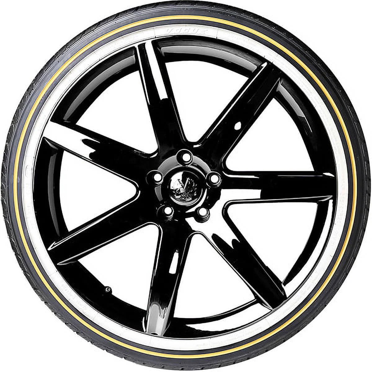 Set of 4 Vogue Custom Built Radial VIII 235/55R18 104V XL White/Gold Sidewall Tires 0.3206.132 / 235/55/18 / 2355518 Fits: 2010-16 Chevrolet Equinox LTZ, 2017 Chevrolet Equinox LT