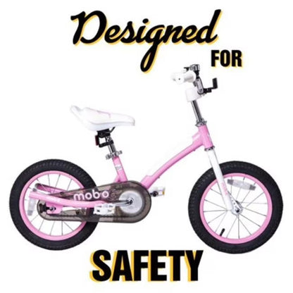 Mobo First Boy's 14" Kids Bike, Ages 3-5 Years Old, Red