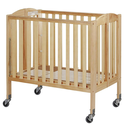 Dream On Me Birch 3-in-1 Folding Portable Mini Crib. Natural