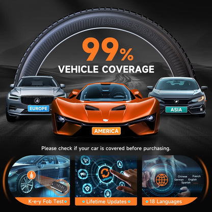 FOXWELL TPMS Reset Tool relearn Tool, Activate/Relearn All Sensors, TPMS Scan Tool Read/Clear DTCs, TPMS Program-ming Tool