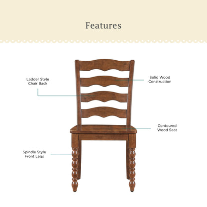 Pioneer Woman Harper Solid Wood Dining Chairs, 2 Pack, White