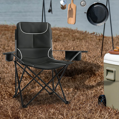 MADOG Set of 3 Camping Tent + Chairs, 4 Person Dome Tent and 2 Foldable Camping Chairs Combo with Cooler Bag and Cup Holder for Backpacking Hiking Traveling, Blue