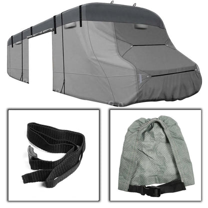 RV Cover Camper Cover Top 6 Layers of Non-Woven Fabric Side 3 Layers of Non-Woven Fabric Replacement for Class C 23 Feet- 26 Feet