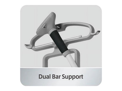 SALAV? GS45-DJ Professional Series Dual Bar Garment Steamer with Foot Pedals, Silver