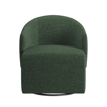 BELLEZE Swivel Accent Chair, Modern Upholstered Swivel Armchair 360 Degree Barrel Chair Comfy Corner Chair for Living Room Bedroom [Set of 2] - Malta (Light Grey)